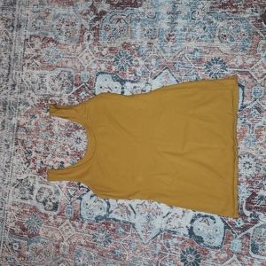 Maurices Mustard Colored Layering Tank Size Small